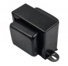Cap transformer EI66x28 black, fully closed